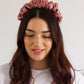 Dusky Rose Satin Scrunchie Headband