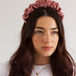 Dusky Rose Satin Scrunchie Headband