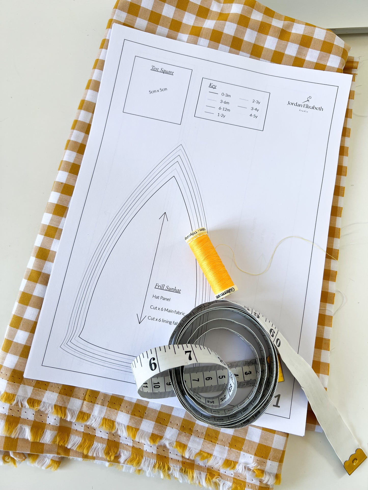 Baby & Toddler Frill Sunhat PDF Sewing Pattern