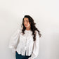 Tie Front Ruffle Top