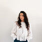 Tie Front Ruffle Top