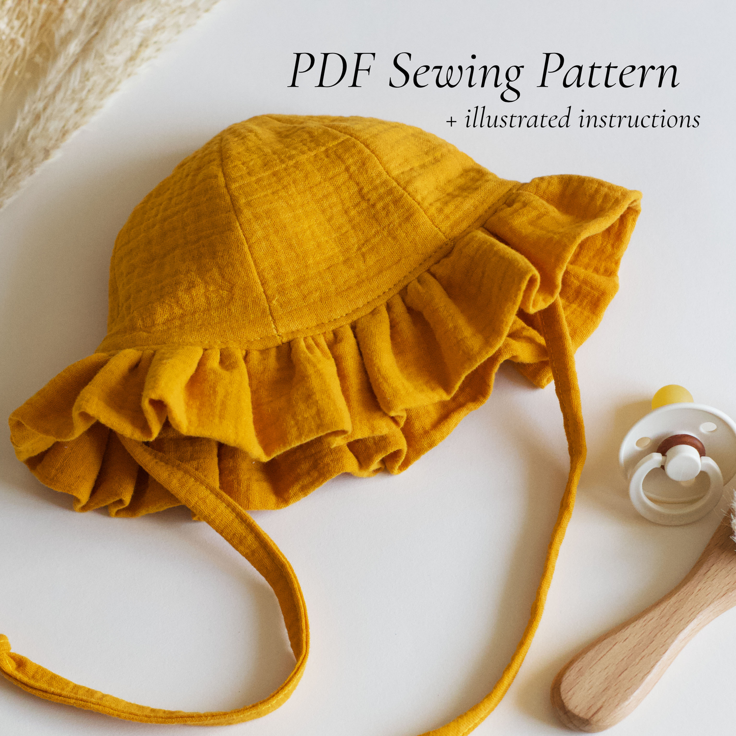 Baby & Toddler Frill Sunhat PDF Sewing Pattern