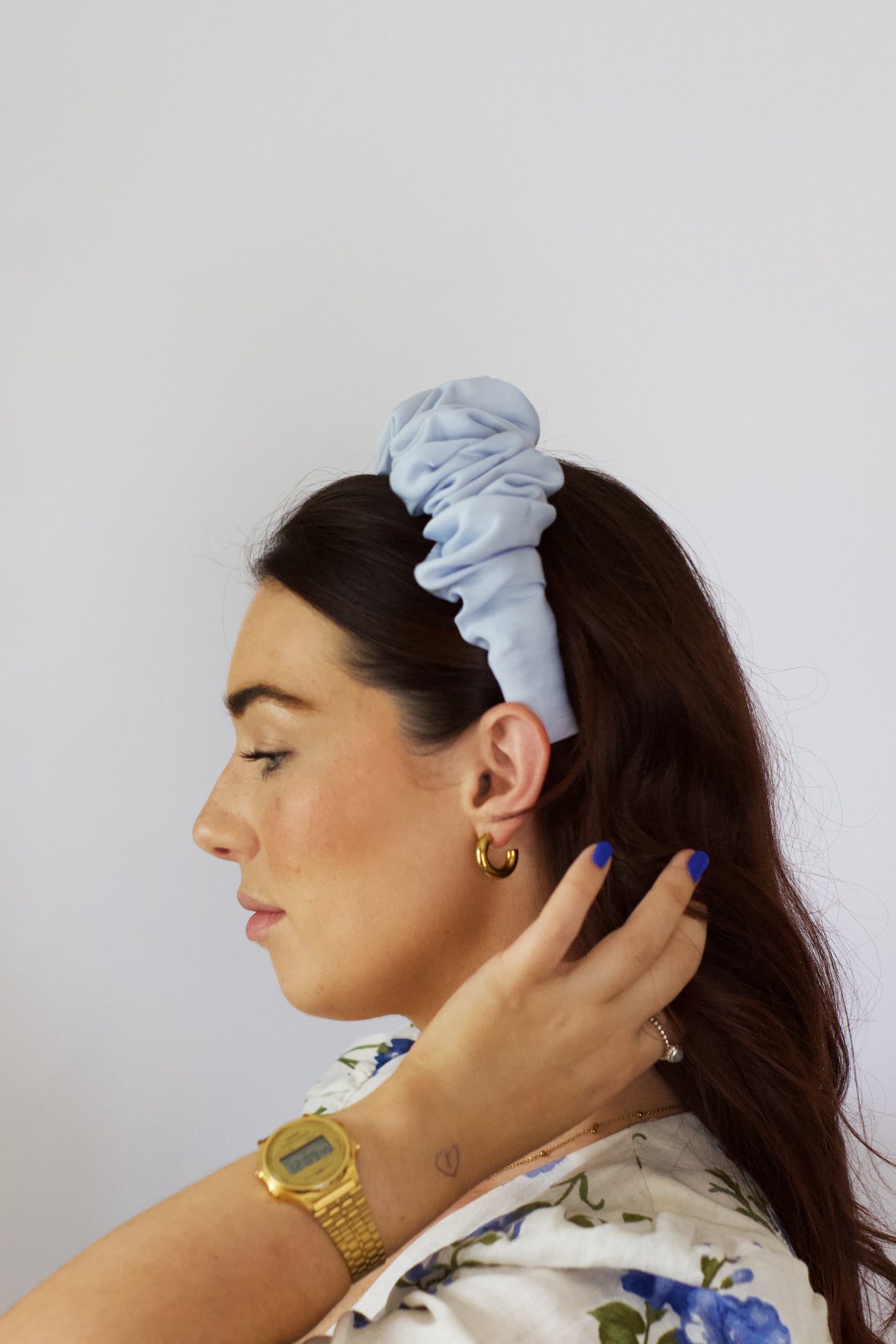 Satin Scrunchie Headband