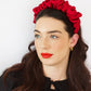 Oxblood Satin Scrunchie Headband