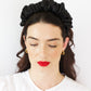 Black Satin Scrunchie Headband