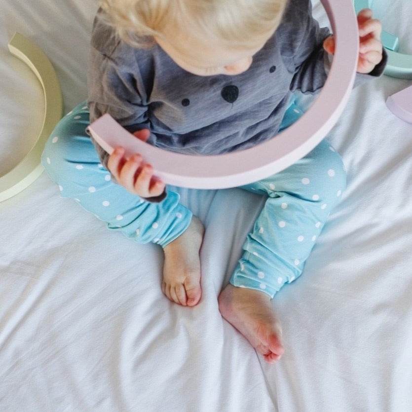 SALE - Aqua Polka Dot Baby & Toddler Leggings