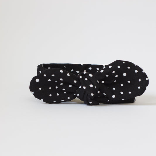 Black Dotty Baby & Toddler Headband