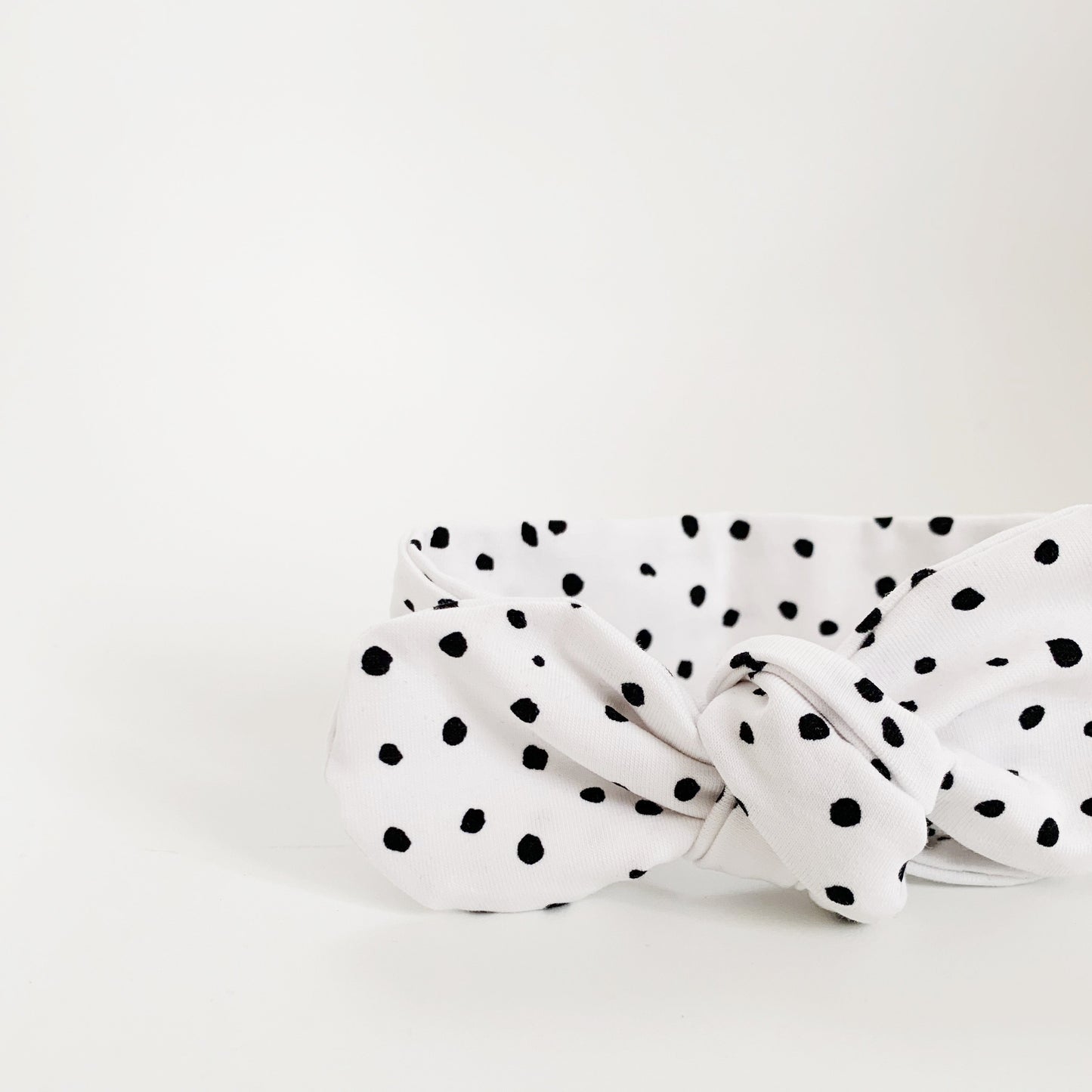 White Dotty Headband