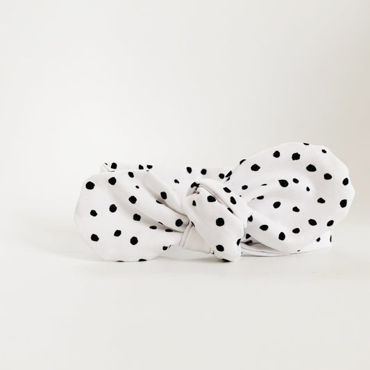 White Dotty Headband